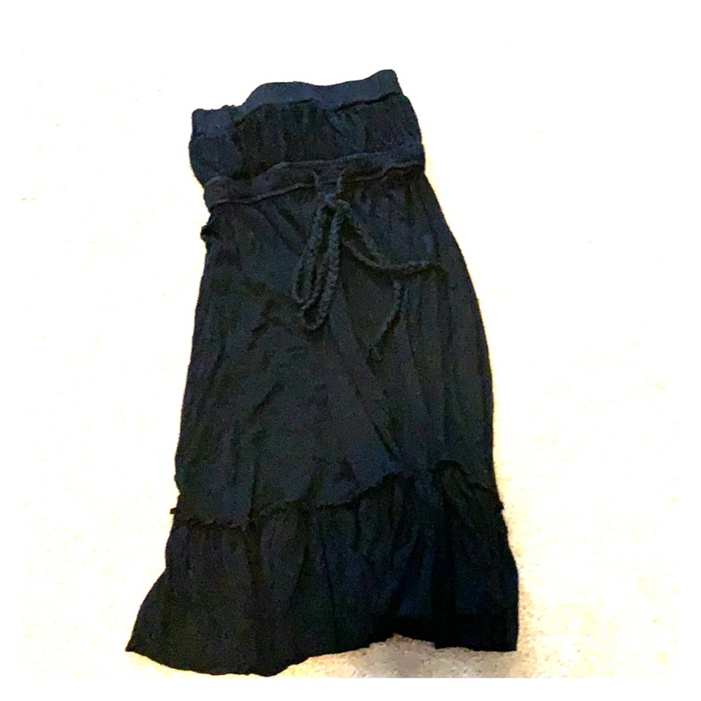 Black strapless casual dress or coverup